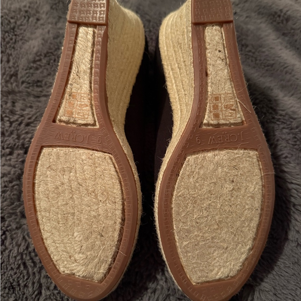 J. Crew Black Espadrille Wedges - Size 9 (Black) BRAND NEW - Picture 3 of 4